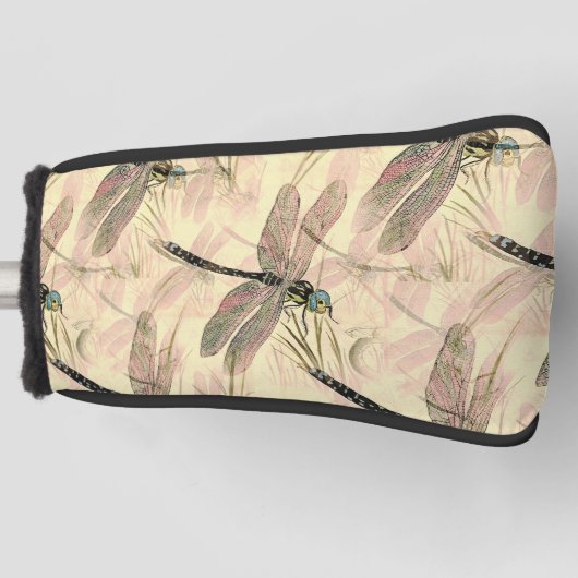  dragonfly afdrukken golfheadcover (Voorkant)