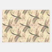  dragonfly afdrukken inpakpapier vel (Voorkant 2)