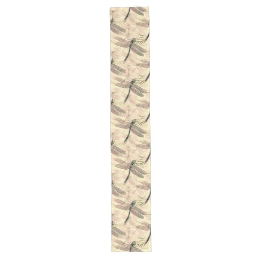  dragonfly afdrukken lange tafelloper (Voorkant)