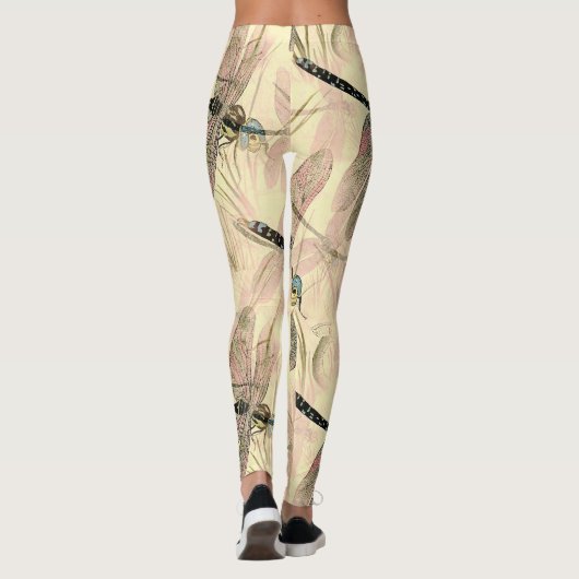  dragonfly afdrukken leggings (Achterkant)