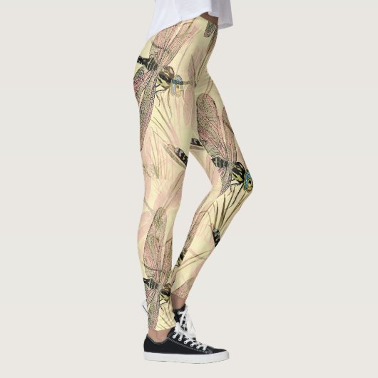  dragonfly afdrukken leggings (Rechts)