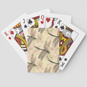 dragonfly afdrukken pokerkaarten