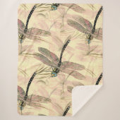 dragonfly afdrukken sherpa deken (Voorkant)