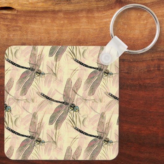  dragonfly afdrukken sleutelhanger (Achterkant)