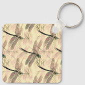 dragonfly afdrukken sleutelhanger (Achterkant)