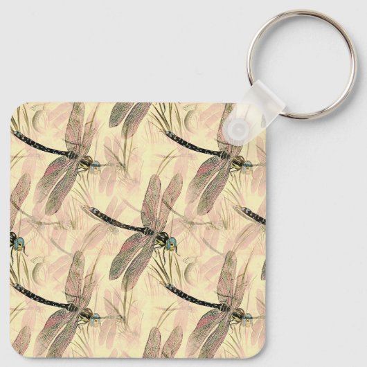  dragonfly afdrukken sleutelhanger (Achterkant)