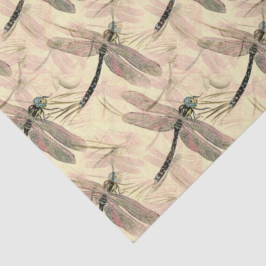  dragonfly afdrukken tissuepapier (Detail)
