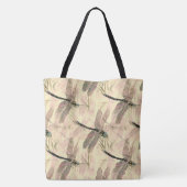  dragonfly afdrukken tote bag (Achterkant)