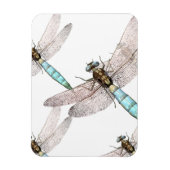Dragonfly Air Force on White Magneet (Verticaal)