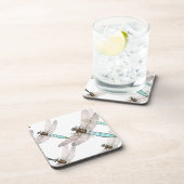 Dragonfly Air Force on White Onderzetter (Rechterzijde)