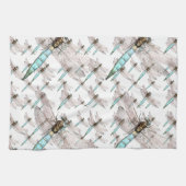 Dragonfly Air Force on White Theedoek (Horizontaal)