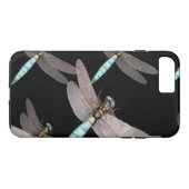 Dragonfly Air Force op Black Case-Mate iPhone Case (Achterkant (Horizontaal))