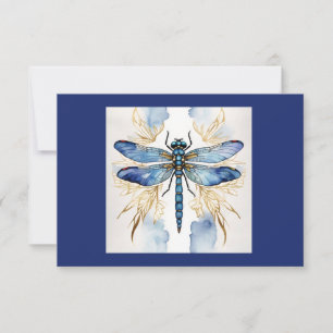 Dragonfly Alcohol Ink Bedankkaart