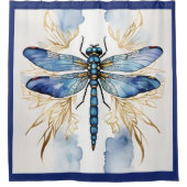 Dragonfly Alcohol Ink Douchegordijn (Voorkant)