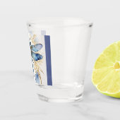 Dragonfly Alcohol Ink Shot Glas (Rechts)