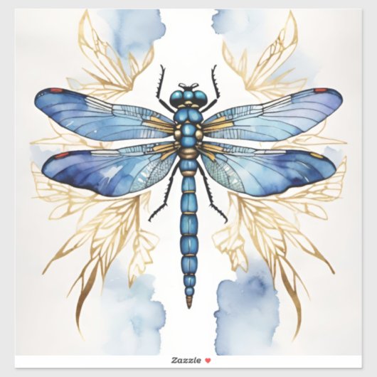 Dragonfly Alcohol Ink Sticker (Vel)