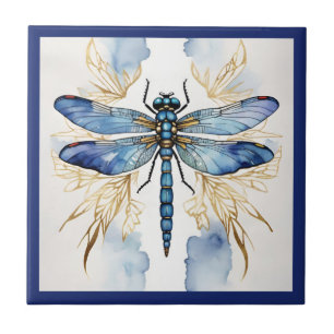 Dragonfly Alcohol Ink Tegeltje