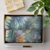 Dragonfly and Lotus Pond Watercolor Tissue Paper Tissuepapier (Geschenk)
