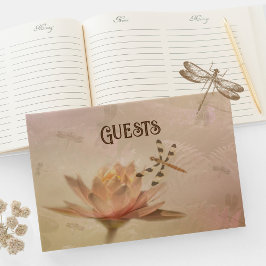 Dragonfly and Water Lily Wedding Gastenboek