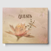 Dragonfly and Water Lily Wedding Gastenboek (Voorkant)