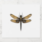 Dragonfly Animal Art Graphic Dragonfly (1) Sparkling Wijnetiket (Enkel label)