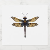 Dragonfly Animal Art Graphic Dragonfly (3) Sparkling Wijnetiket (Enkel label)