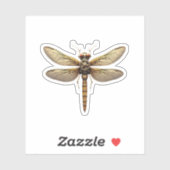 Dragonfly Animal Art Graphic Dragonfly Sticker (Vel)