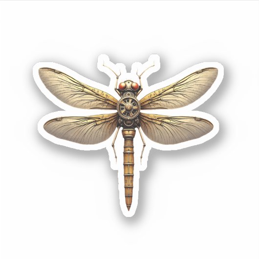Dragonfly Animal Art Graphic Dragonfly Sticker (Voorkant)