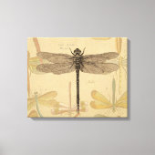 Dragonfly  Antiek Classic Natuur Canvas Afdruk (Voorkant)