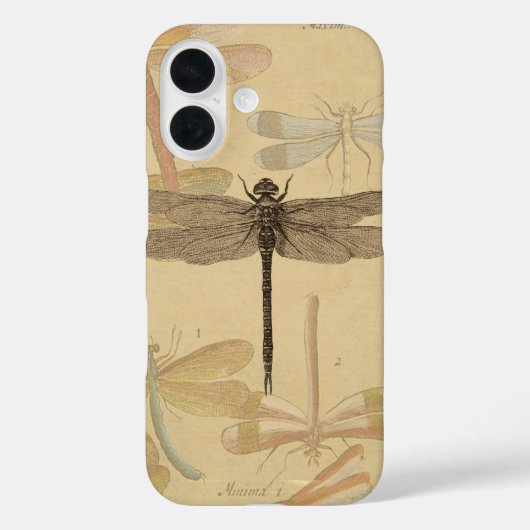 Dragonfly Antiek Classic Natuur Case-Mate iPhone Case (Achterkant)