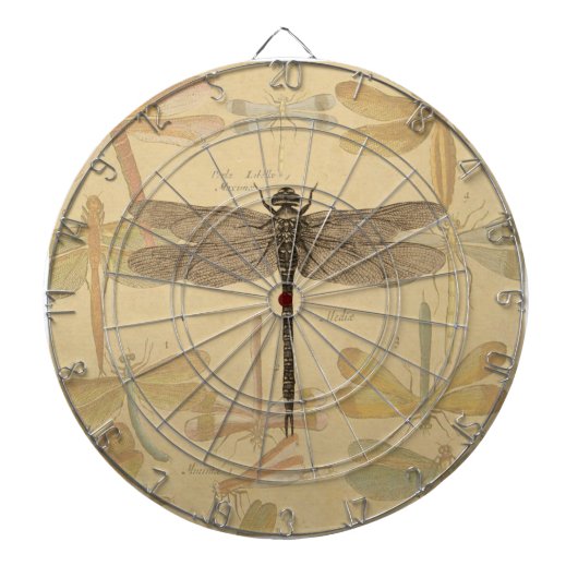 Dragonfly  Antiek Classic Natuur Dartbord (Voorkant)