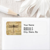 Dragonfly Antiek Classic Natuur Etiket (Insitu)