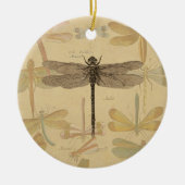 Dragonfly  Antiek Classic Natuur Keramisch Ornament (Voorkant)