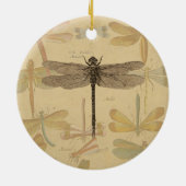 Dragonfly  Antiek Classic Natuur Keramisch Ornament (Achterkant)