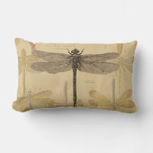 Dragonfly  Antiek Classic Natuur Kussen (Voorkant)
