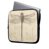 Dragonfly  Antiek Classic Natuur Laptop Sleeve (Voorkant Links)