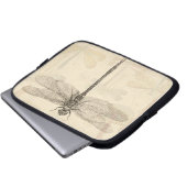 Dragonfly  Antiek Classic Natuur Laptop Sleeve (Voorkant onderkant)