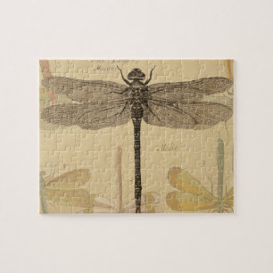 Dragonfly  Antiek Classic Natuur Legpuzzel