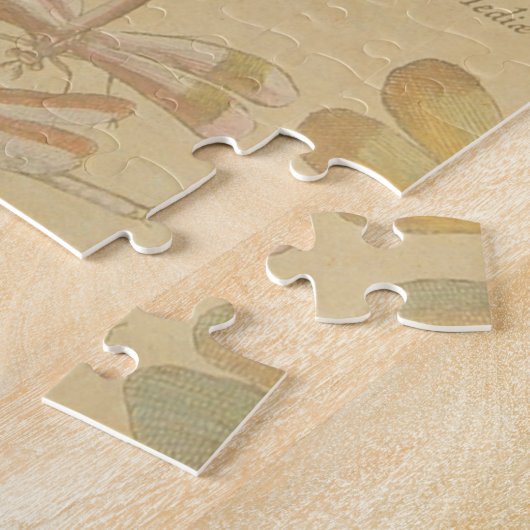 Dragonfly  Antiek Classic Natuur Legpuzzel (Zijkant)