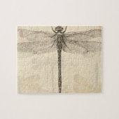 Dragonfly  Antiek Classic Natuur Legpuzzel (Horizontaal)