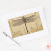Dragonfly  Antiek Classic Natuur Rechthoekige Sticker (Envelop)