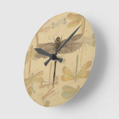 Dragonfly Antiek Classic Natuur Ronde Klok (Hoek)