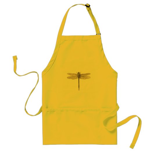 Dragonfly  Antiek Classic Natuur Standaard Schort (Voorkant)