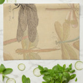 Dragonfly  Antiek Classic Natuur Theedoek (Gevouwen)