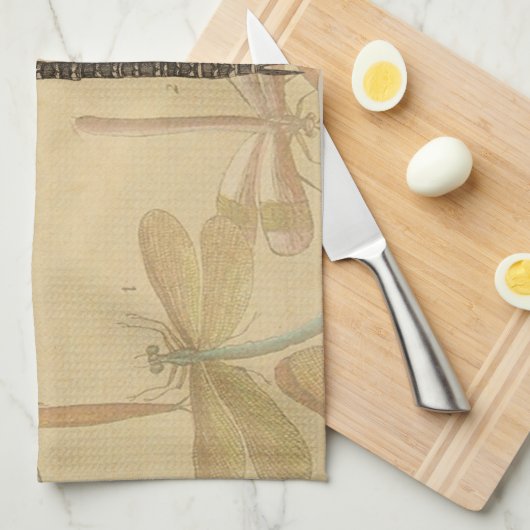 Dragonfly  Antiek Classic Natuur Theedoek (Quarter Fold)