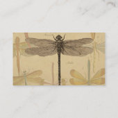 Dragonfly  Antiek Classic Natuur Visitekaartje (Achterkant)