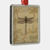 Dragonfly  Antiek Klassieke tekening Metalen Ornament (Rechts)