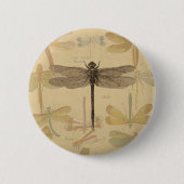 Dragonfly  Antiek Klassieke tekening Ronde Button 5,7 Cm (Voorkant)