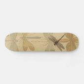 Dragonfly  Antiek Klassieke tekening Skateboard (Horizontaal)