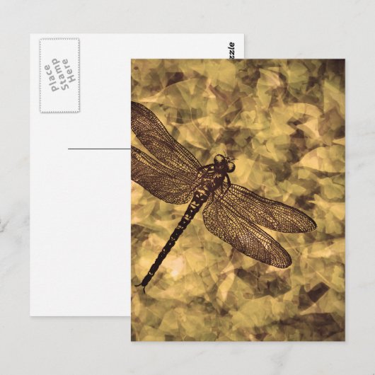 dragonfly Art Briefkaart (Voorkant / Achterkant)